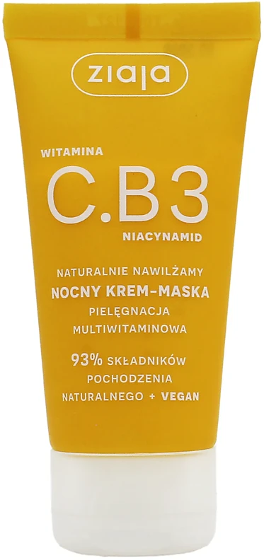 Ziaja Vitamin C.B3 Niacinamide Night Kreminis-Mask Night Skin Kreminis