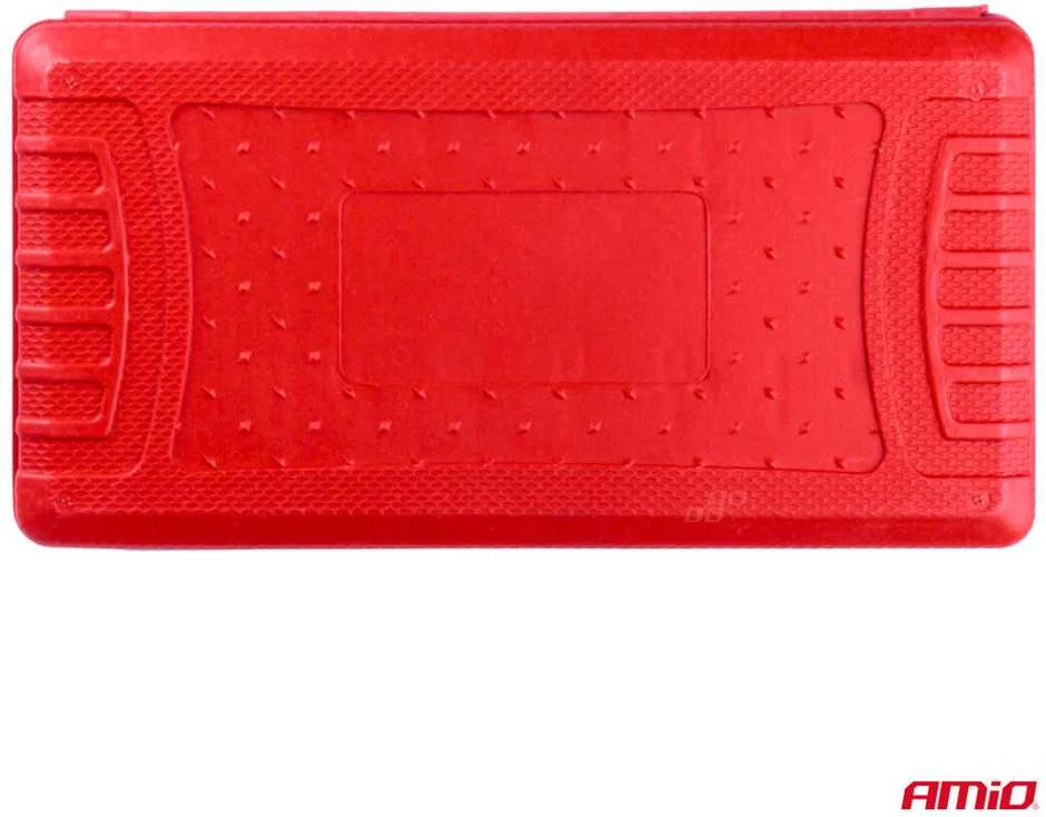 1/4" galvučių ir raktų rinkinys 46 vnt., Cr-V, AMIO-03136