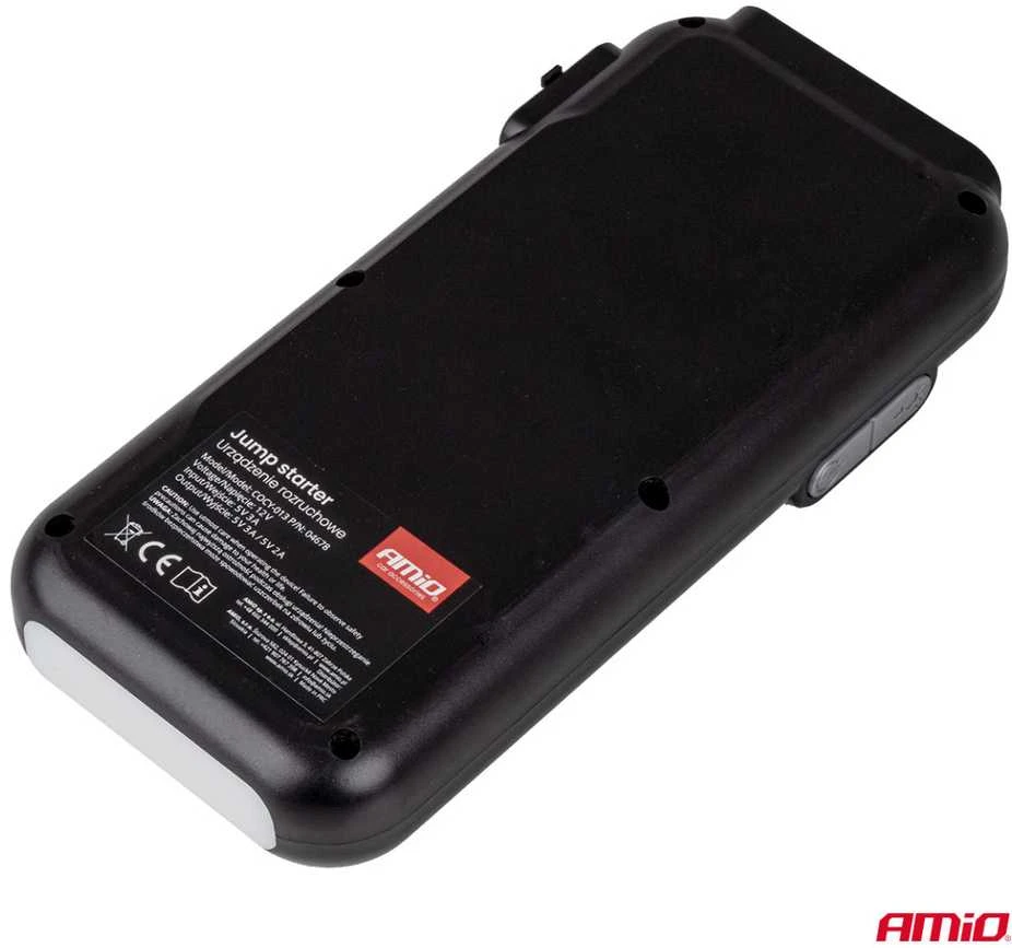 3in1 Automobilinis užvedimo įrenginys/LED/Powerbank 12V 12Ah 1600A AMIO-04678
