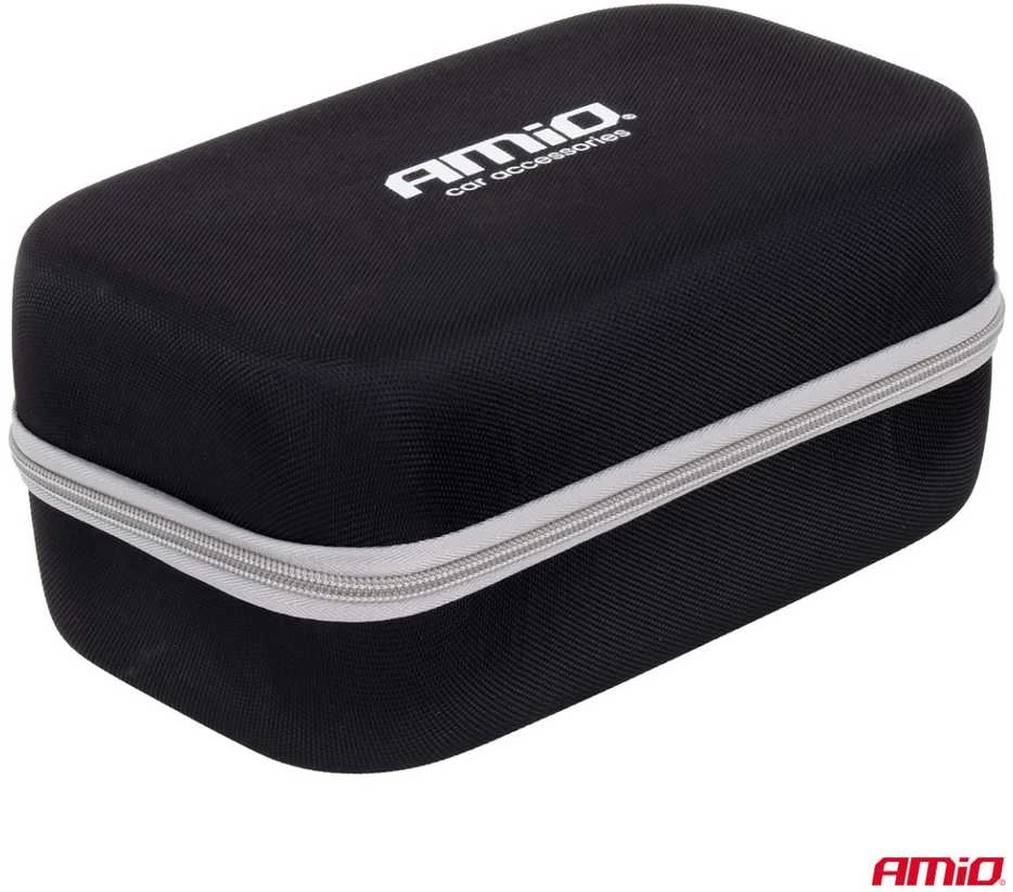4in1 automobilinis užvedimo įrenginys (booster) su kompresoriumi, LED žibintuvėliu ir Powerbank 12V 12Ah 1600A AMIO-04677