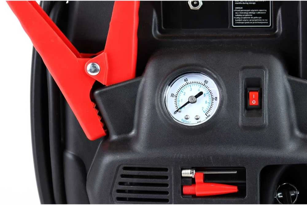 4in1 Automobilinis užvedimo įrenginys/LED/kompresorius/Powerbank 12V 17Ah 900A JS01 AMIO-02523