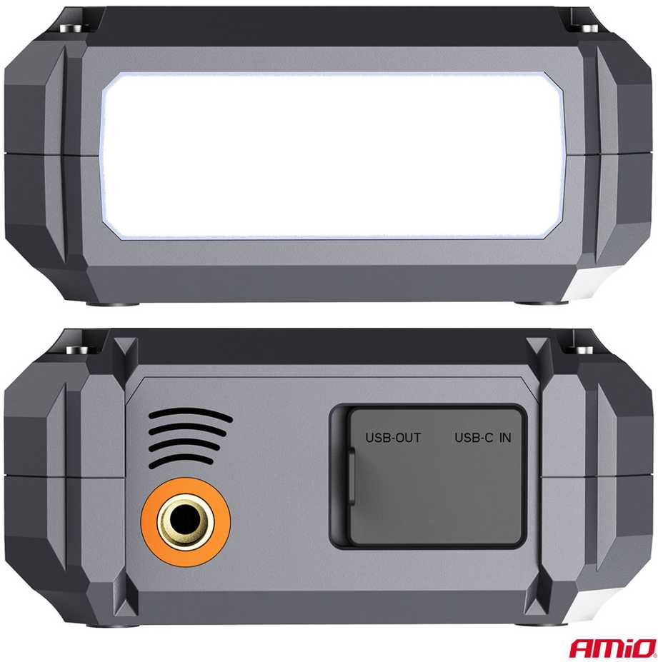 4in1 Automobilinis užvedimo įrenginys/LED/kompresorius/Powerbank 12V 7,2Ah 600A PRO AMIO-04674