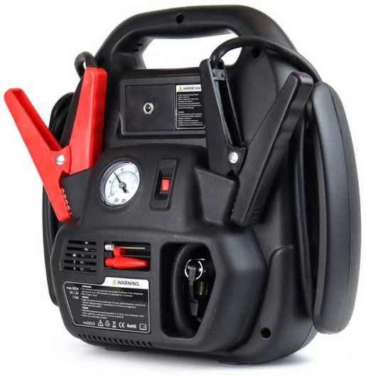4in1 Automobilinis užvedimo įrenginys/LED/kompresorius/Powerbank 12V 17Ah 900A JS01 AMIO-02523