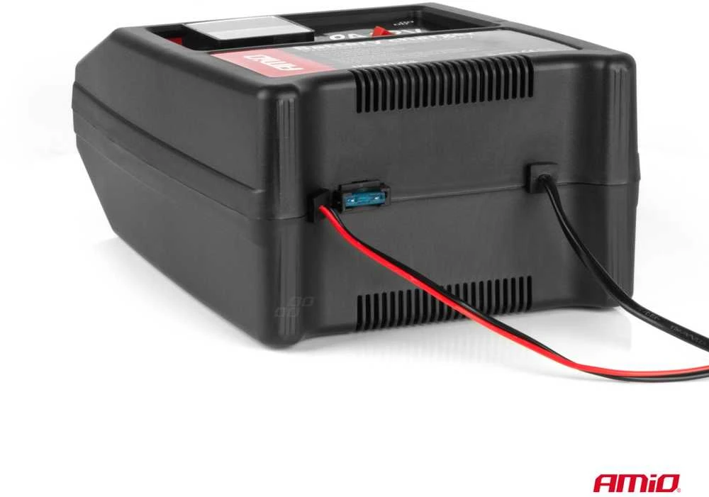 Automobilinis akumuliatoriaus įkroviklis Amio 12V, 8A, 120W