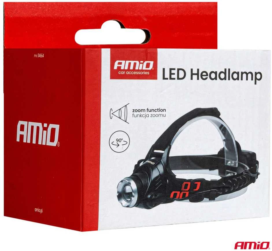 Akumuliatorinis LED galvos žibintas T6 3600mAh AMIO-04664