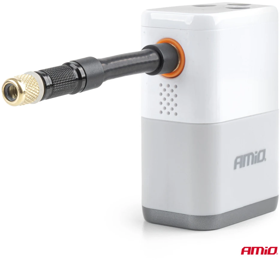 Mini belaidis dviračio kompresorius bešepetėlinis su LED ekranu, 40 W, USB-C, amio-04946