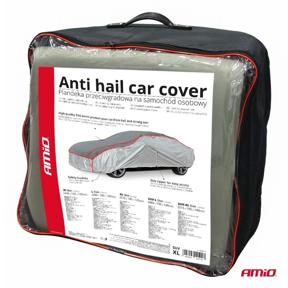 Amio Apsauginis automobilio užvalkalas SUV XL, su 5 mm EVA paminkštinimu, užtrauktuku, 515 x 195 x 140 cm