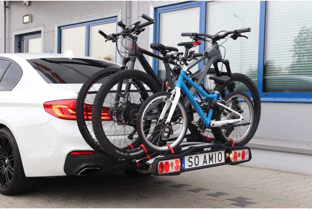 Amio Automobilinis dviračių laikiklis ant kablio, 3 dviračiams TBC-01/3