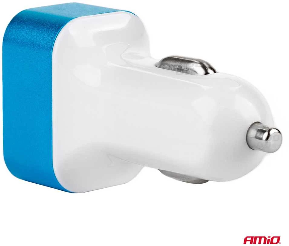 Amio Automobilinis telefono kroviklis Test-04 2xUSB 12/24V