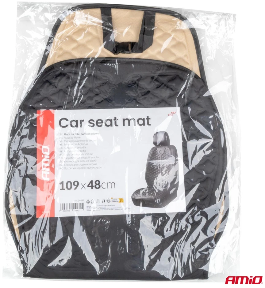 Amio Automobilio sėdynės kilimėlis CSM-19, 48x109 cm - juoda