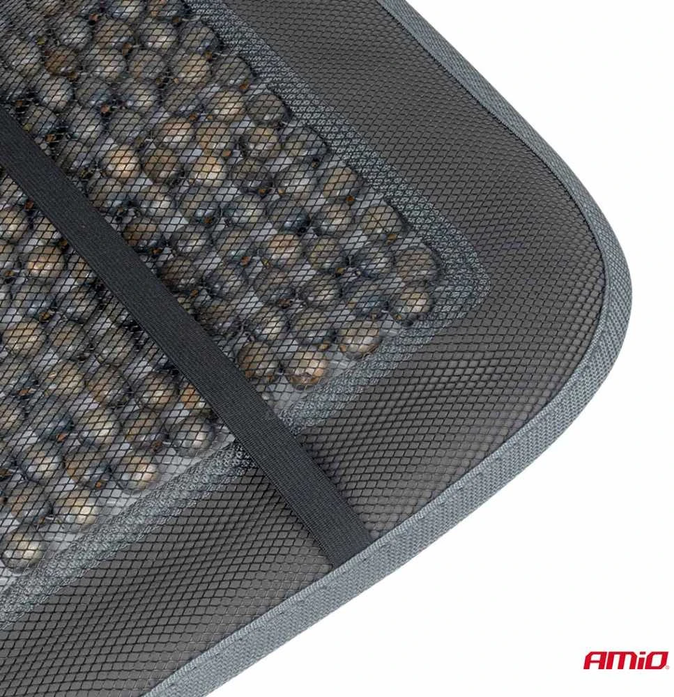 Amio Automobilio sėdynės kilimėlis su karoliukais 90 x 44 cm - pilka