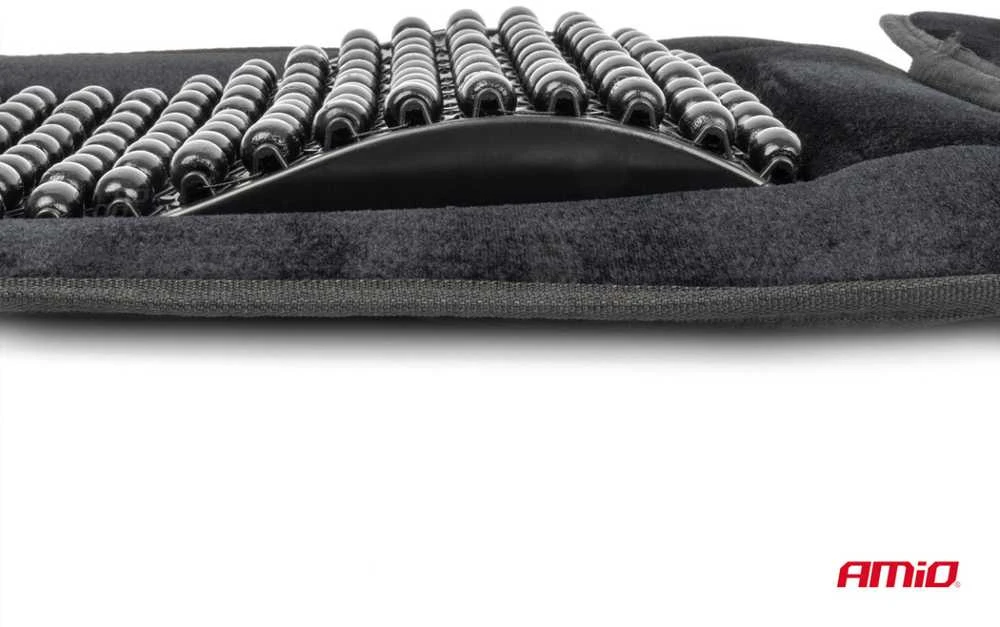 Amio Automobilio sėdynės kilimėlis su karoliukais CSM-16, 45x120 cm - juoda