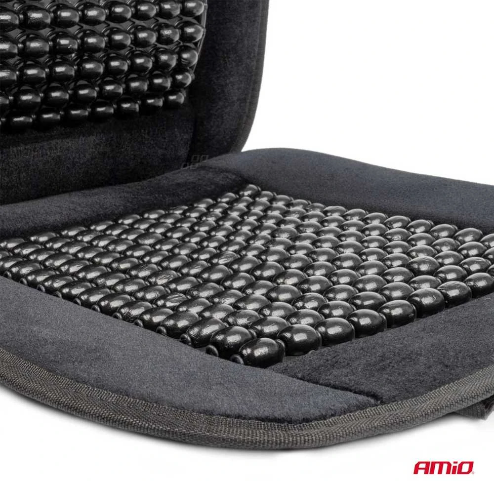 Amio Automobilio sėdynės kilimėlis su karoliukais CSM-16, 45x120 cm - juoda