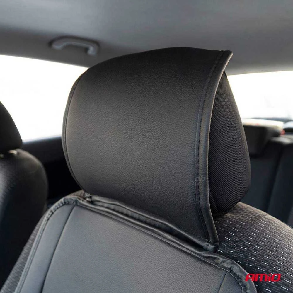 Amio Automobilio sėdynės kilimėlis su karoliukais 147 x 48 cm - juoda