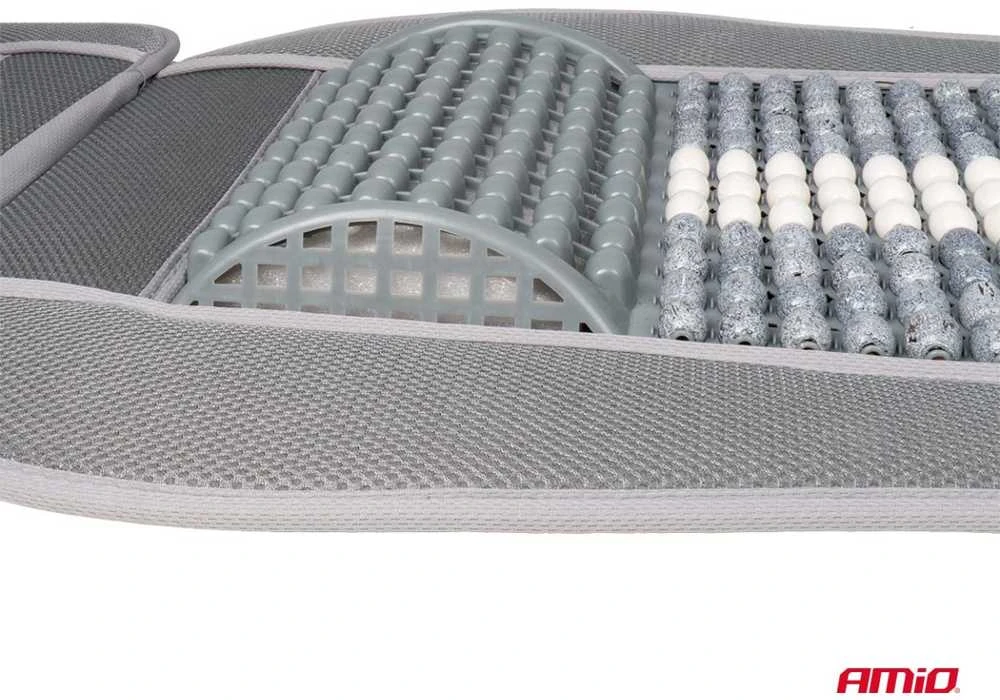Amio Automobilio sėdynės kilimėlis su karoliukais 131 x 46 cm - pilka