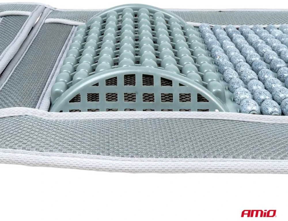 Amio Automobilio sėdynės kilimėlis su karoliukais 97 x 44 cm - pilka