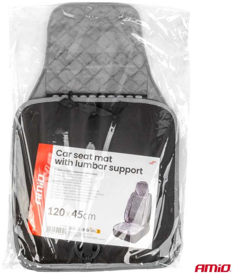 Amio Automobilio sėdynės kilimėlis su karoliukais CSM-17, 45x120 cm - pilka