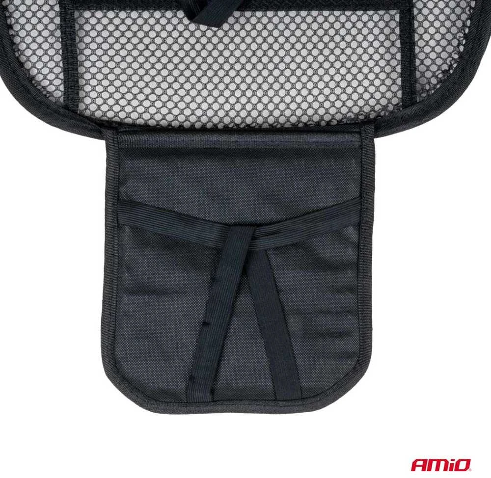 Amio Automobilio sėdynės kilimėlis su karoliukais 125 x 52 cm - juoda