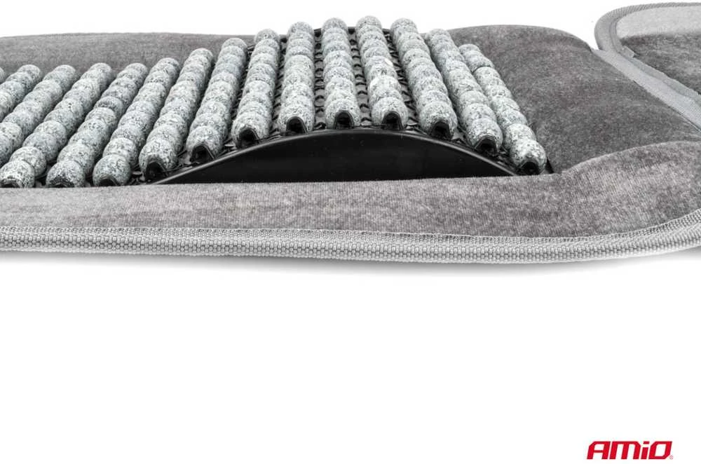 Amio Automobilio sėdynės kilimėlis su karoliukais CSM-17, 45x120 cm - pilka