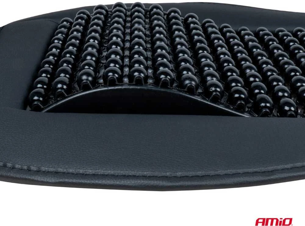 Amio Automobilio sėdynės kilimėlis su karoliukais 147 x 48 cm - juoda