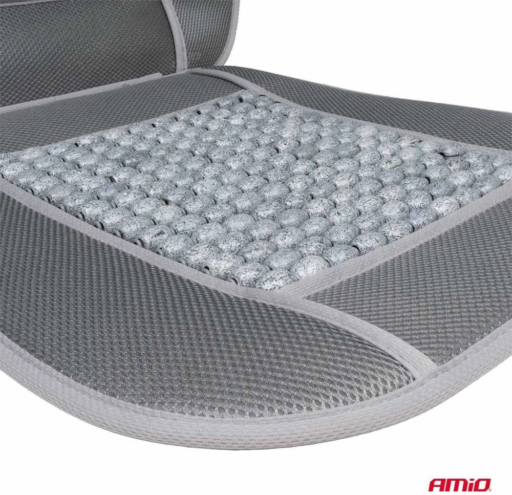 Amio Automobilio sėdynės kilimėlis su karoliukais 110 x 46 cm - pilka