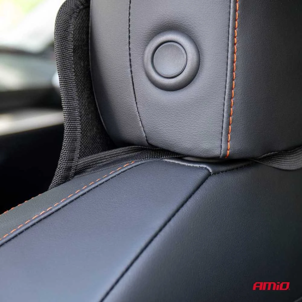 Amio Automobilio sėdynės kilimėlis su karoliukais CSM-16, 45x120 cm - juoda
