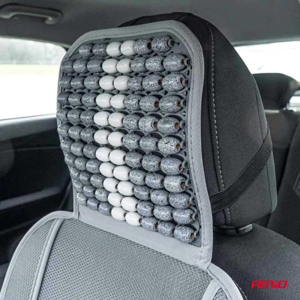 Amio Automobilio sėdynės kilimėlis su karoliukais 131 x 46 cm - pilka