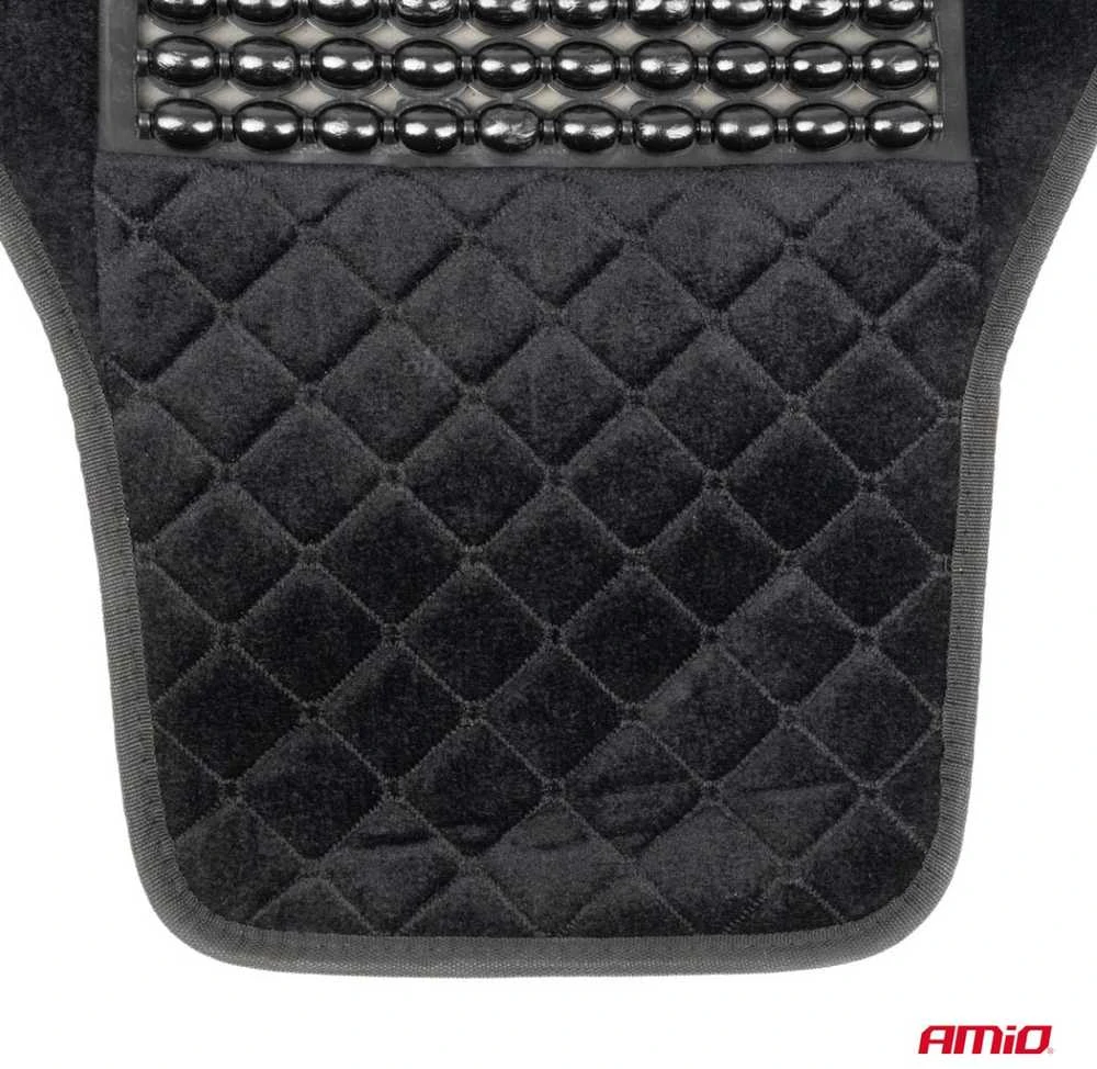 Amio Automobilio sėdynės kilimėlis su karoliukais CSM-16, 45x120 cm - juoda