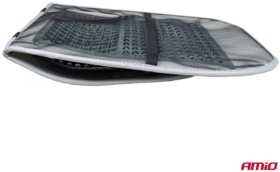 Amio Automobilio sėdynės kilimėlis su karoliukais 97 x 44 cm - pilka