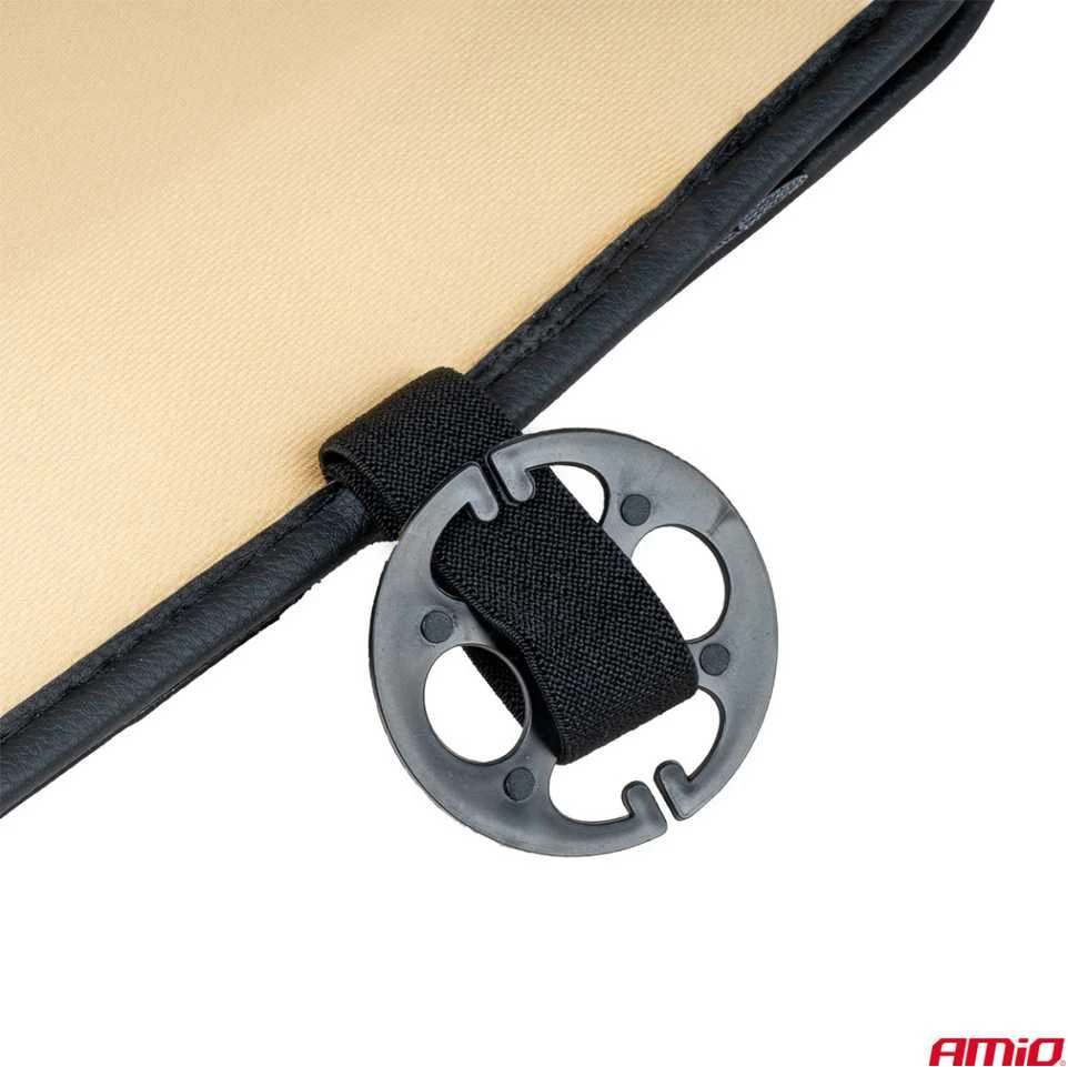 Amio Automobilio sėdynės kilimėlis su karoliukais 147 x 48 cm - juoda