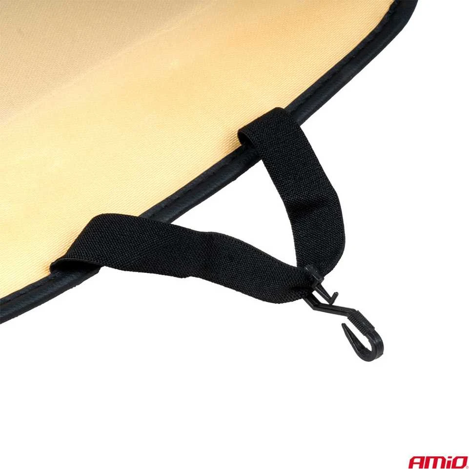Amio Automobilio sėdynės kilimėlis su karoliukais 147 x 48 cm - juoda