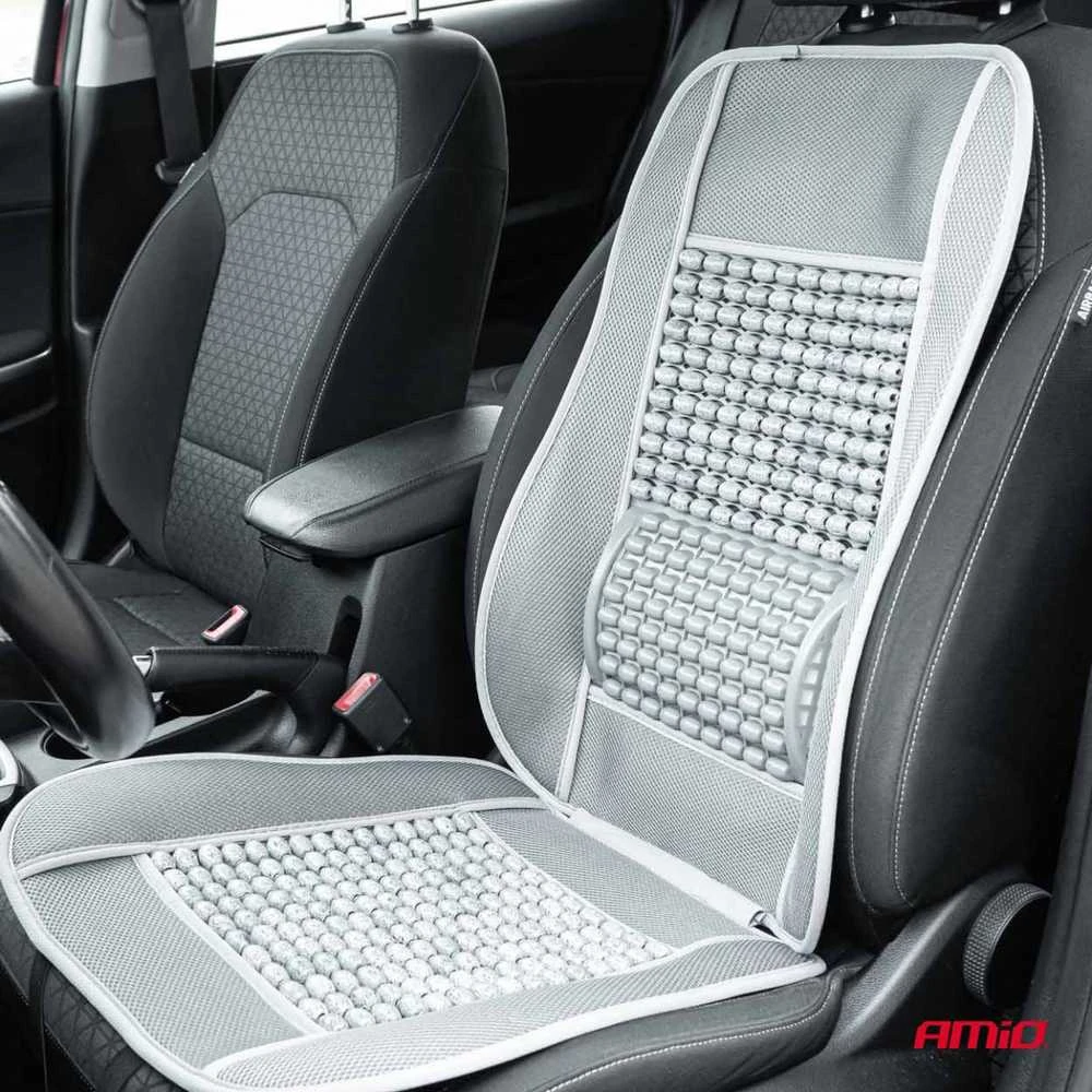 Amio Automobilio sėdynės kilimėlis su karoliukais 110 x 46 cm - pilka