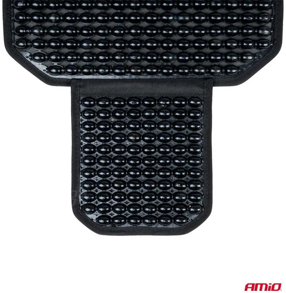 Amio Automobilio sėdynės kilimėlis su karoliukais 126 × 44 cm - juoda