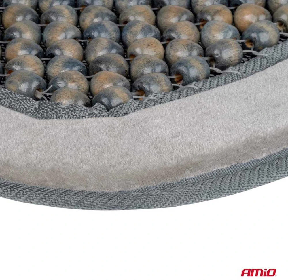 Amio Automobilio sėdynės kilimėlis su karoliukais 90 x 44 cm - pilka
