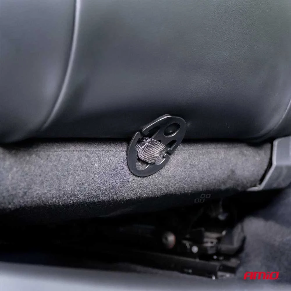 Amio Automobilio sėdynės kilimėlis su karoliukais CSM-16, 45x120 cm - juoda