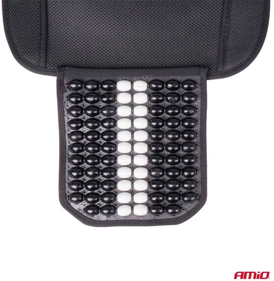 Amio Automobilio sėdynės kilimėlis su karoliukais 131 x 46 cm - juoda