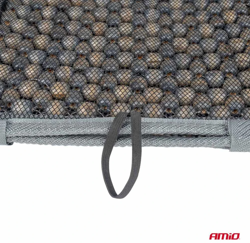 Amio Automobilio sėdynės kilimėlis su karoliukais 90 x 44 cm - pilka