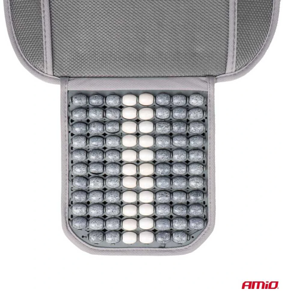 Amio Automobilio sėdynės kilimėlis su karoliukais 131 x 46 cm - pilka