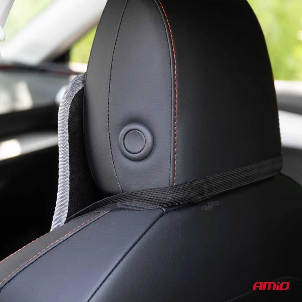 Amio Automobilio sėdynės kilimėlis su karoliukais CSM-17, 45x120 cm - pilka