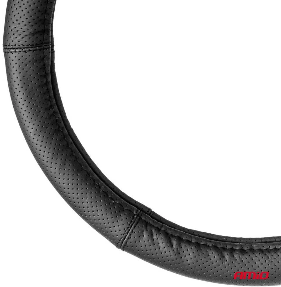 Amio Automobilio vairo užvalkalas 35-37 cm, natūrali oda, SWC-50-S