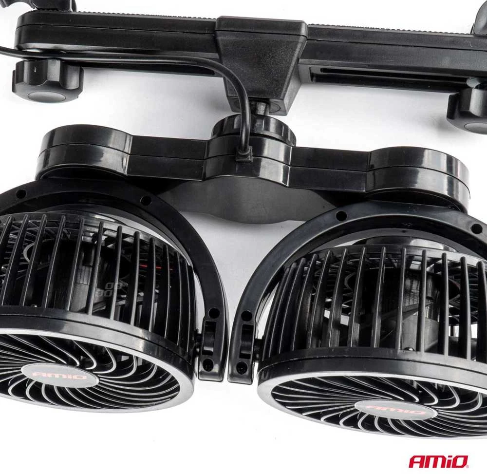 Amio Automobilio ventiliatorius prie galvos atramos 2x4" 12V