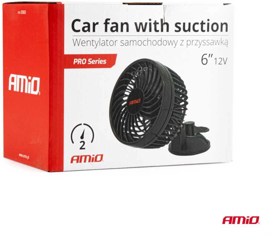 Amio Automobilio ventiliatorius su siurbtuku 6" 12V