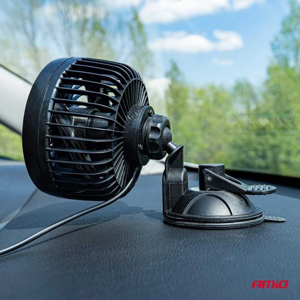 Amio Automobilio ventiliatorius su siurbtuku 6" 12V