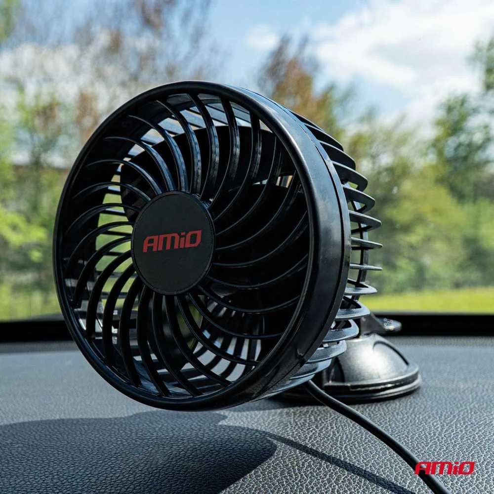 Amio Automobilio ventiliatorius su siurbtuku 6" 12V