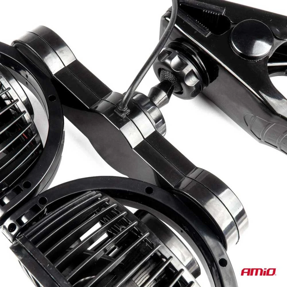 Amio Automobilio ventiliatorius su spaustuku 2x4" 24V