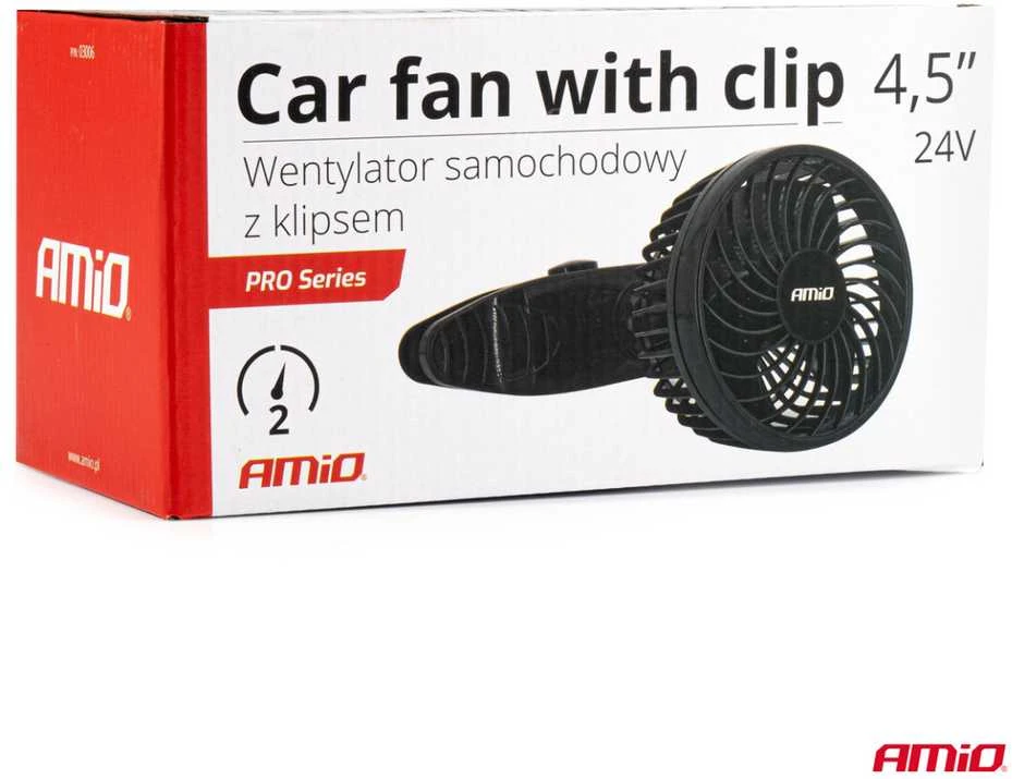 Amio Automobilio ventiliatorius su spaustuku 4,5" 24V