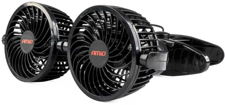 Amio Automobilio ventiliatorius su spaustuku 2x4" 12V