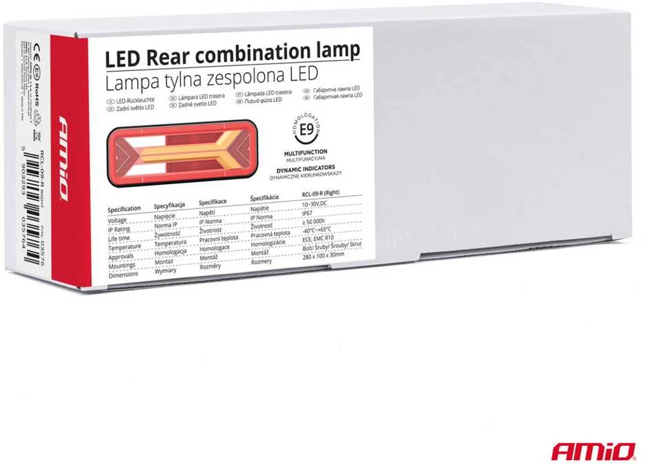 Amio Daugiafunkcinis LED galinis žibintas RCL-09-R dynamic, dešinė