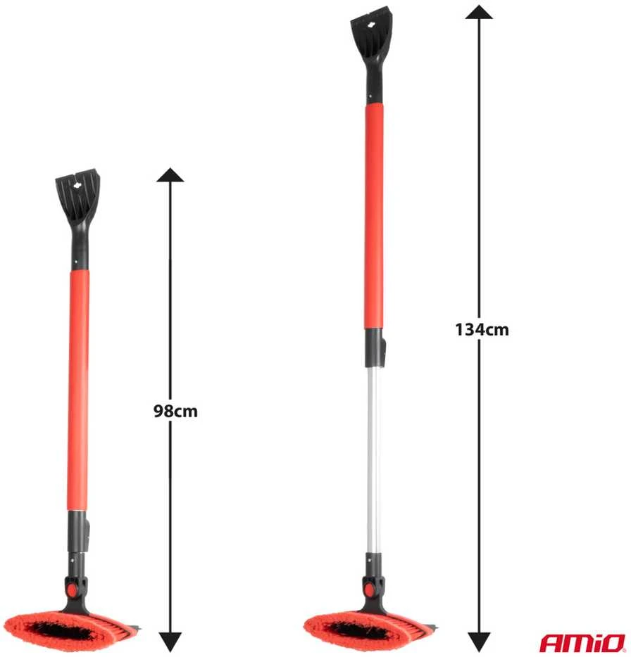 Amio Didelis teleskopinis sniego šepetys su grandikliu 98-134 cm