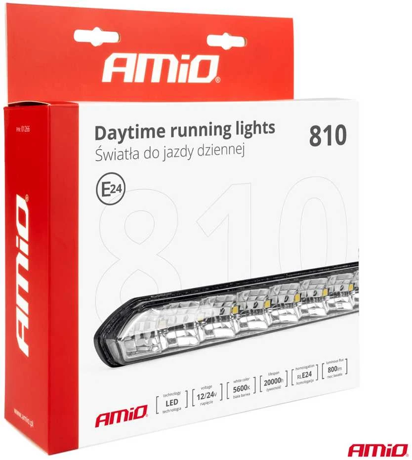 LED dienos šviesos žibintai AMIO 810 A ver. 2 12-24V